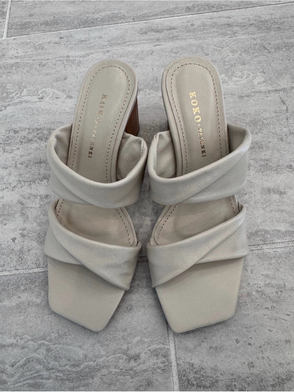 Alia Cream Block Heel